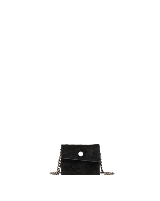 Montana Pendant | Noir Diamond Suede/Gunmetal