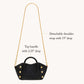 Paul | Black Press/Brushed Gold Red Zip | Mini