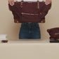 Zoe Tote | Black Nylon/Gold Red Zip