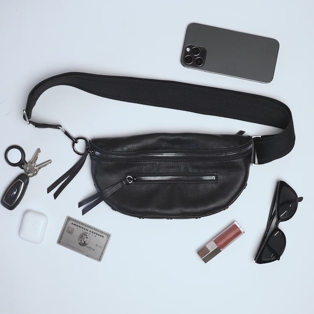 Charles Crossbody | Black/Gunmetal 840220510466 – HAMMITT