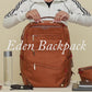 Eden Backpack | Black Nylon/Gold Red Zip