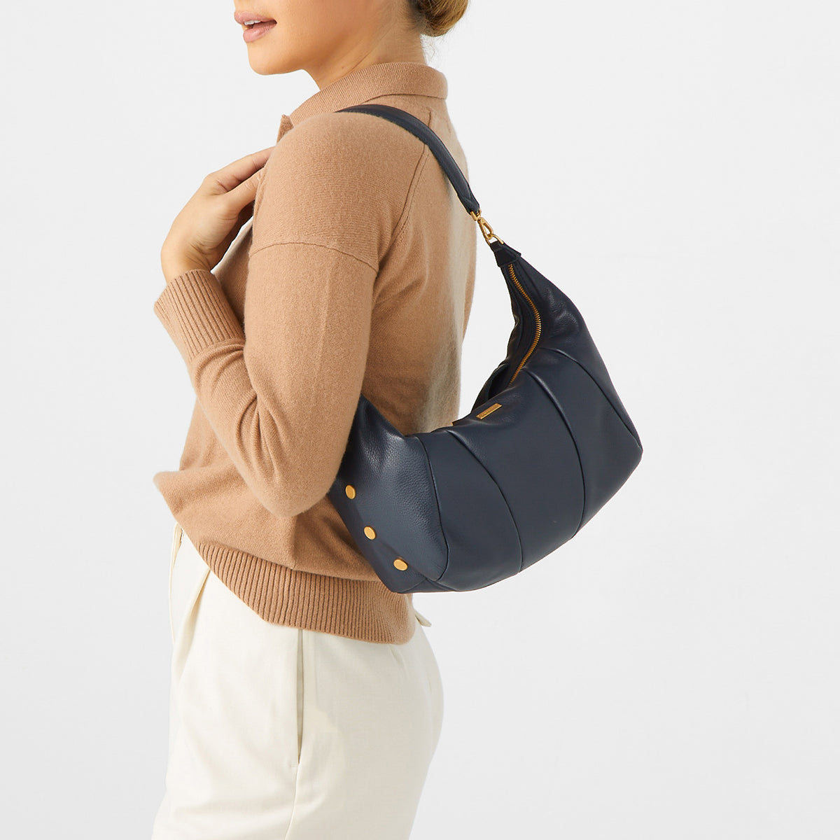 Morgan | Navy Tides/Brushed Gold