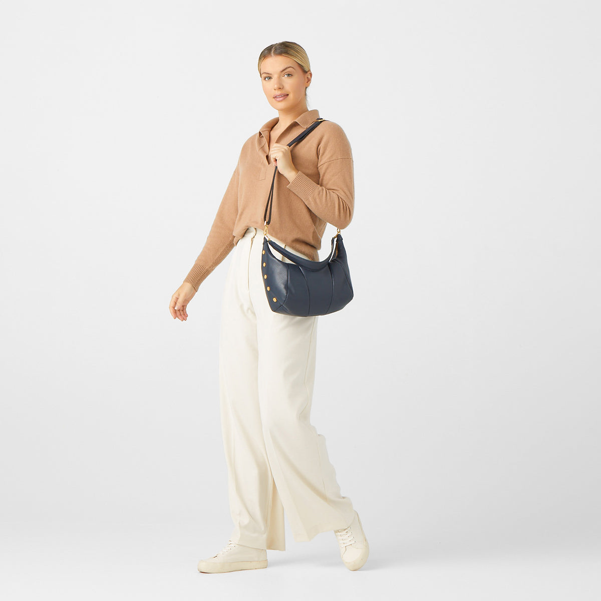Morgan | Navy Tides/Brushed Gold