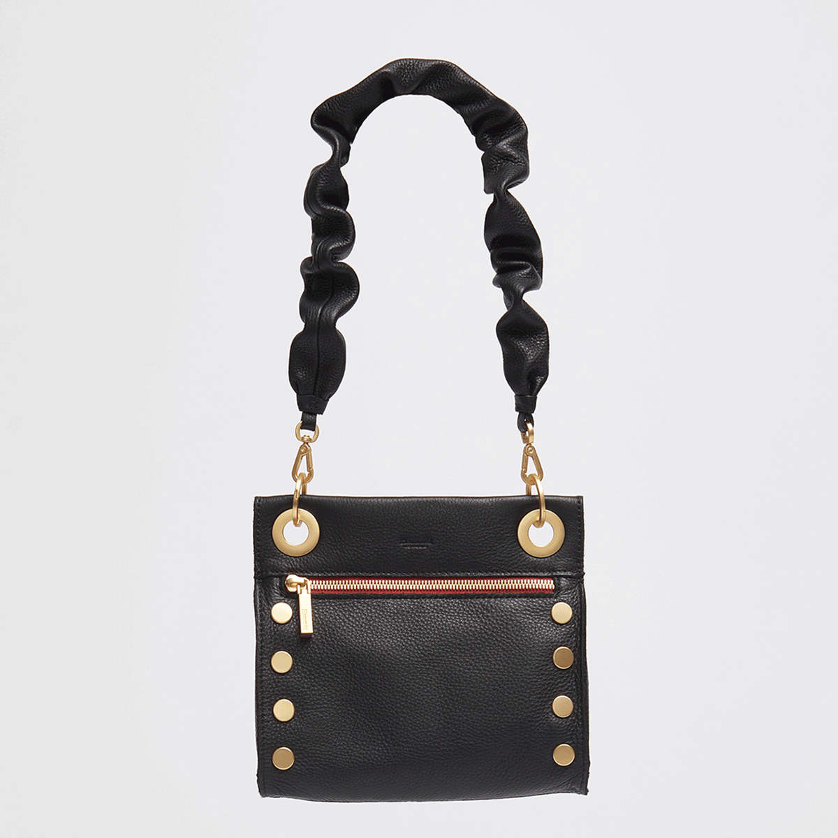 Ruched Strap | Black/Brushed Gold