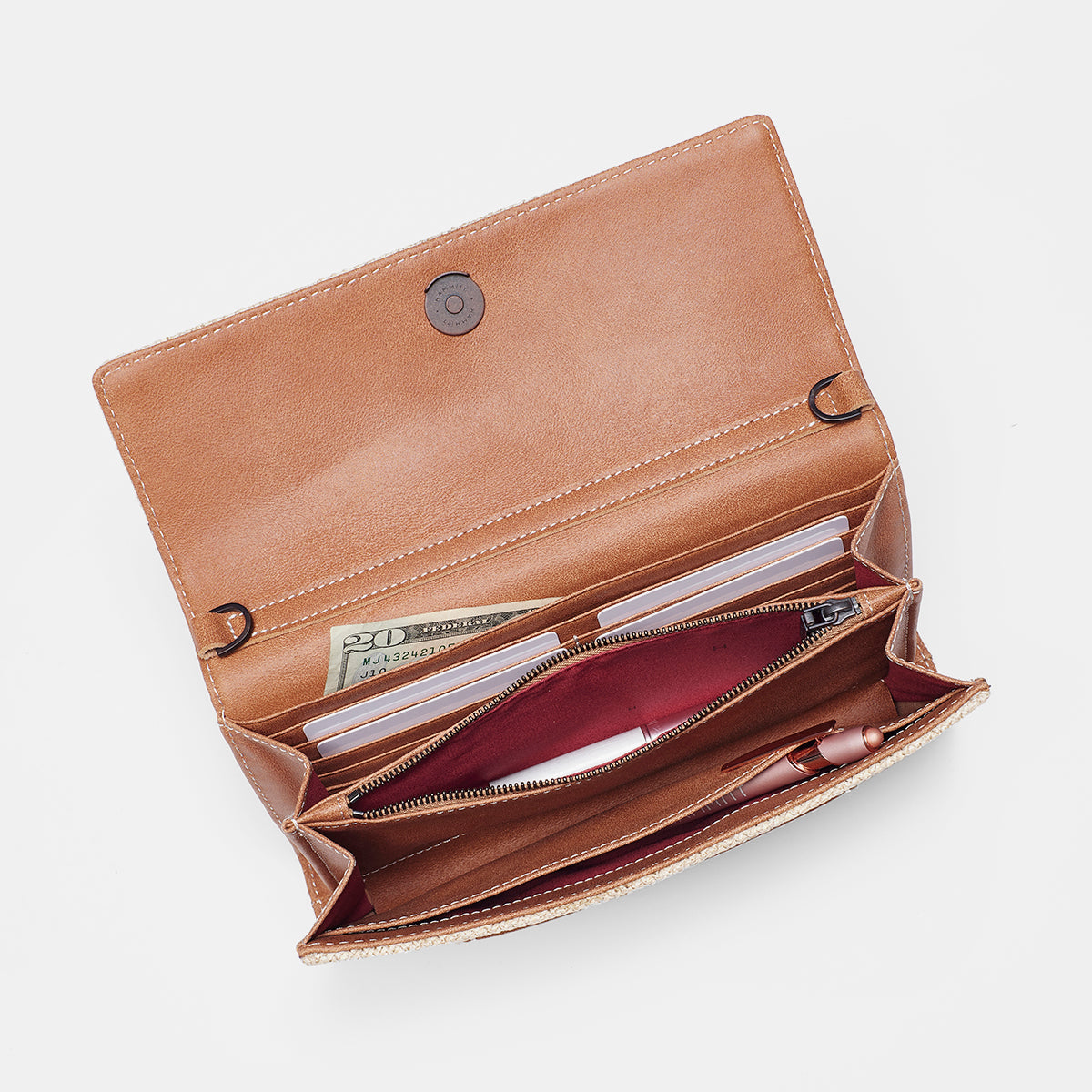 AJ-Crossbody-Clutch-Saddle-Raffia-Inside-View
