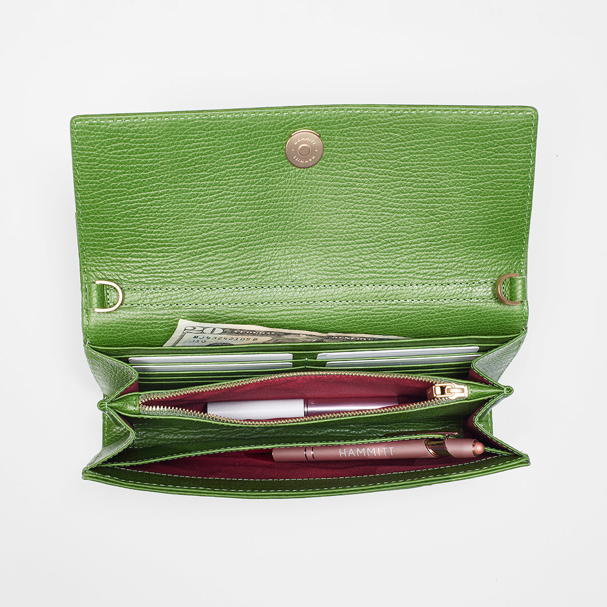 AJ-Crossbody-Clutch-Palm-Green-Inside-View